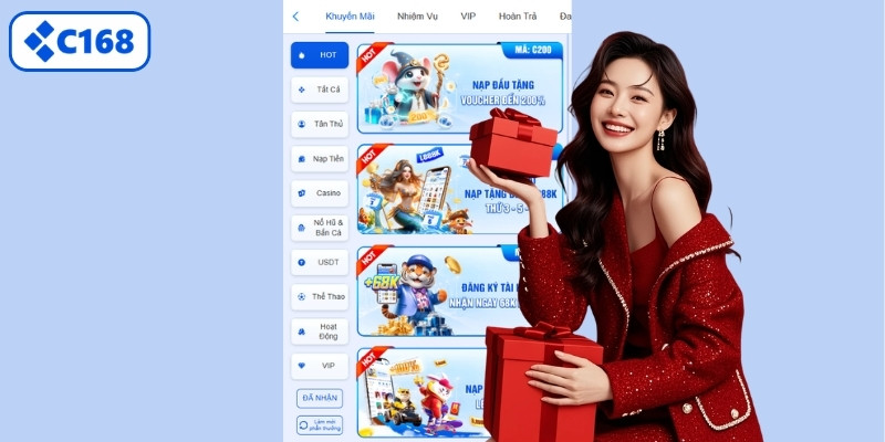 Chuỗi ưu đãi và sự kiện nổi bật tại C168 năm 2026